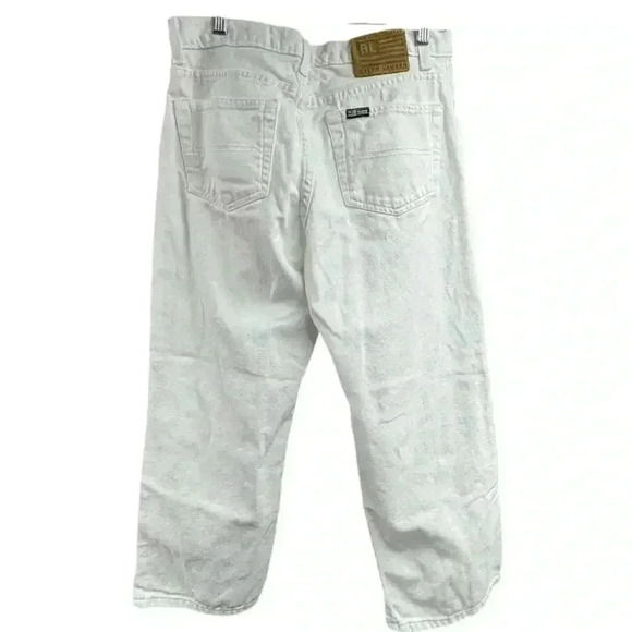 Ralph Lauren High-Rise Relaxed Cropped Jean White Size 8 - Picture 3 of 12